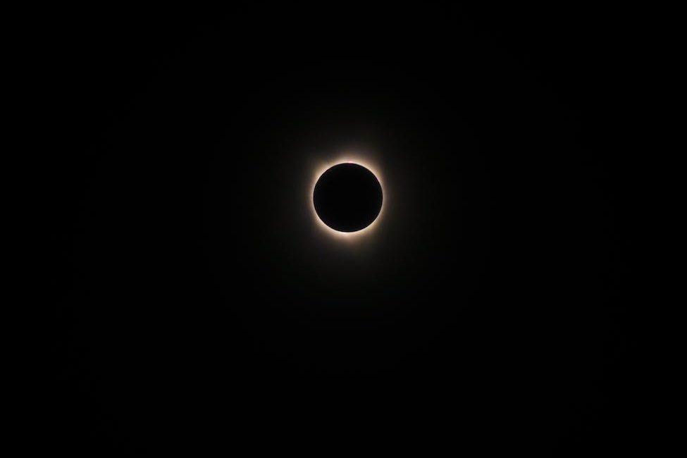 sun at the eclipse