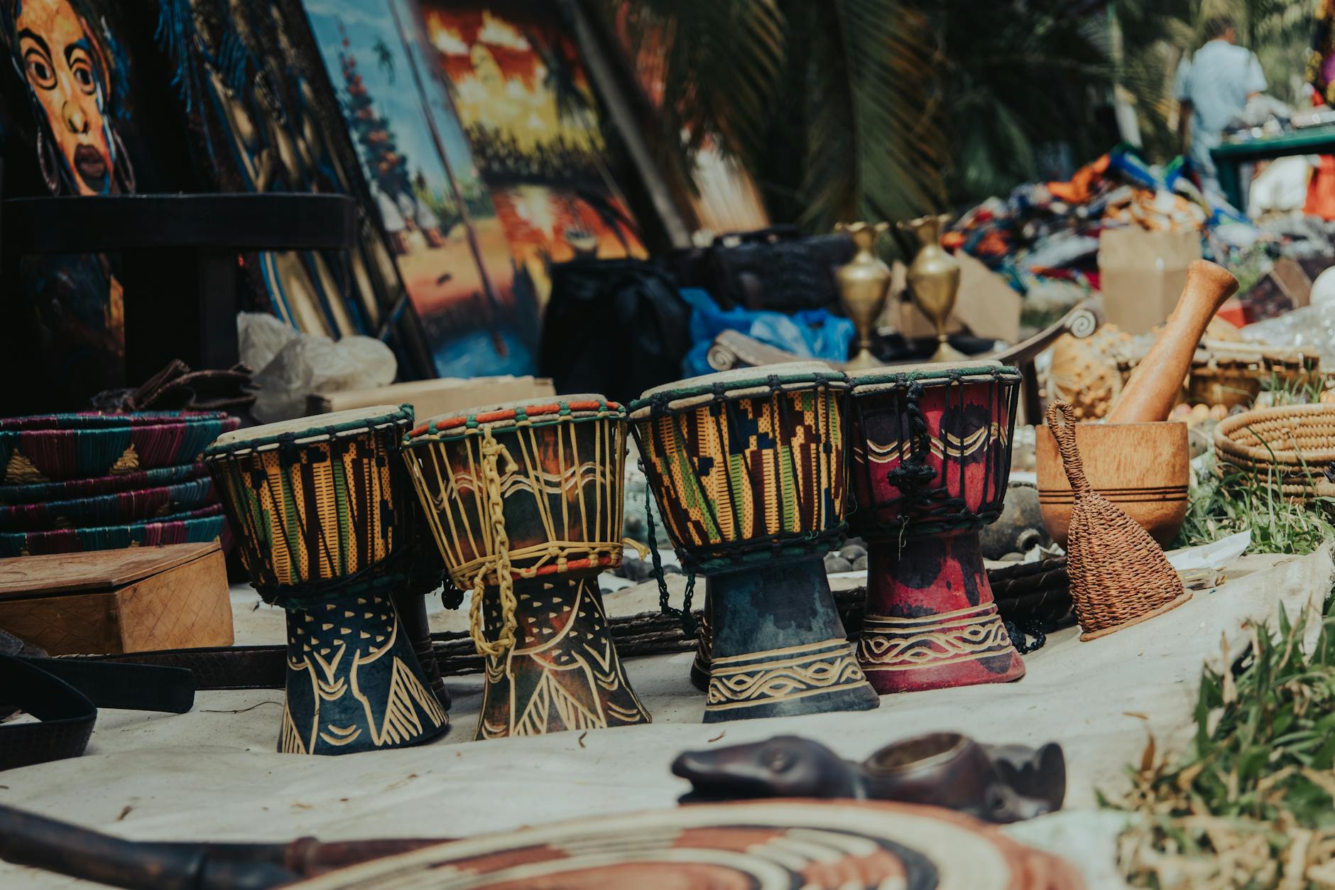 traditional tribal drums