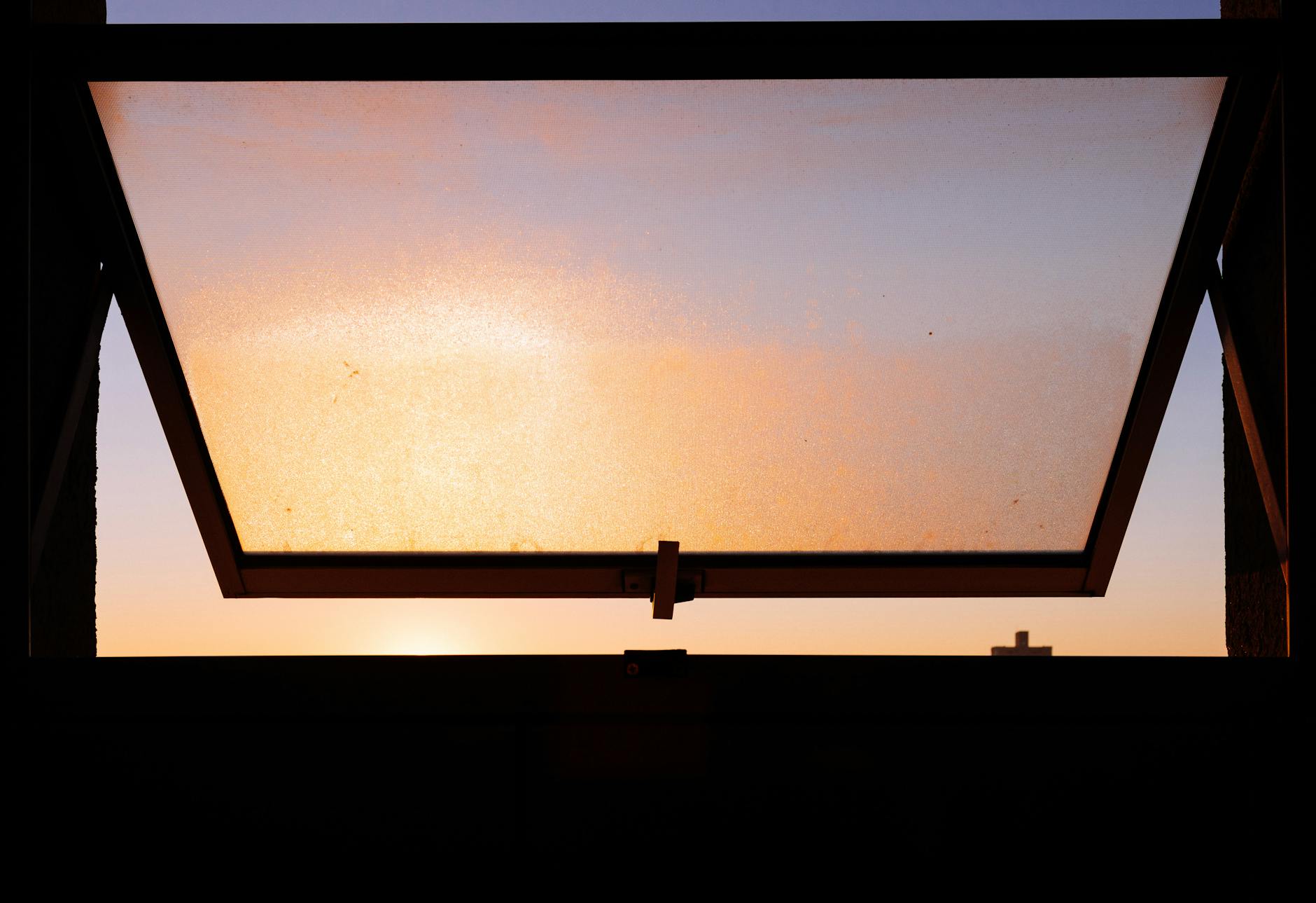 opened window