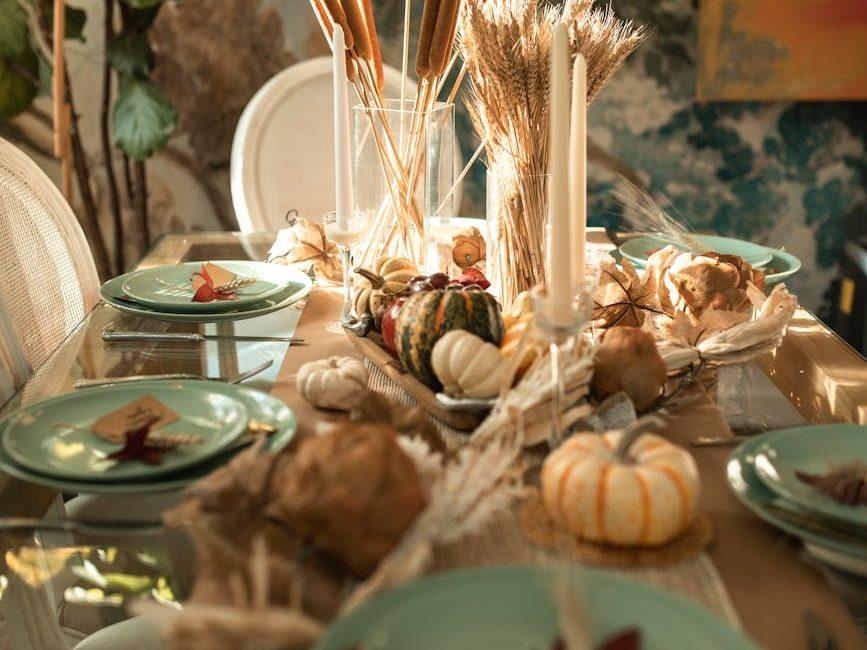 table setting, evoking: Samhain Soul Cakes recipe, soul cakes, Samhain, and ritual baking to honor ancestors