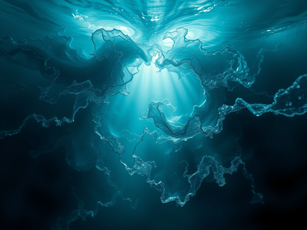 Piscean depths, illustrating: Pisces energy, total dissolution, return of light, Pisces zodiac sign, and Pisces season