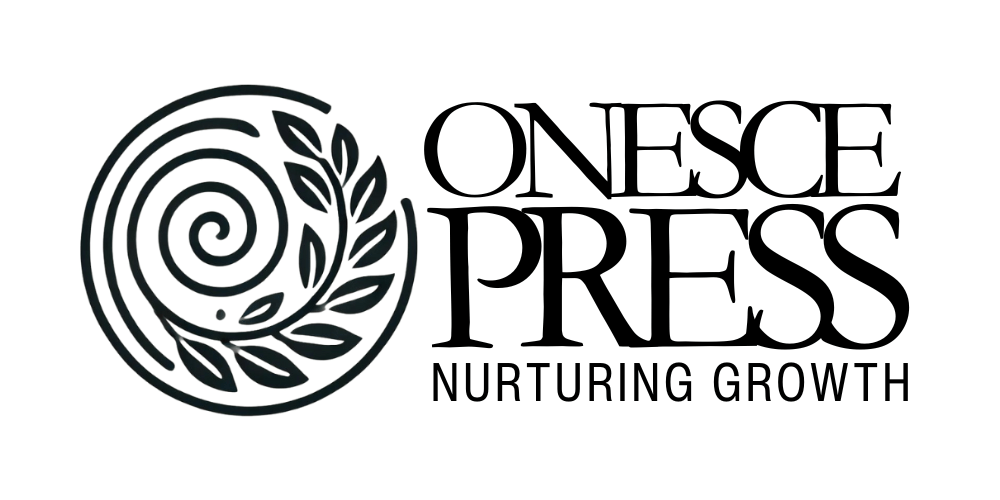 The Onesce Press Logo with tagline: Nurturing Growth—inviting readers to explore our spiritual growth and personal development resources.