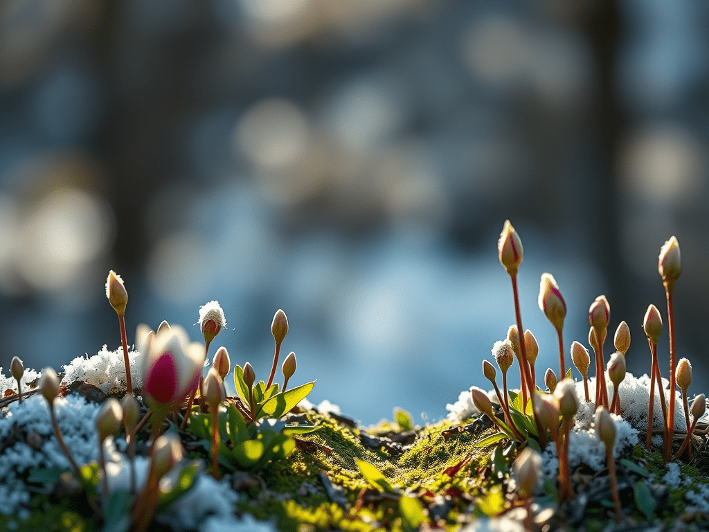 Snow drops emerge from an early spring landscape, evoking: ostara ritual, spring equinox ritual, ostara tarot spread, equinox tarot spread, and an ostara tea ceremony