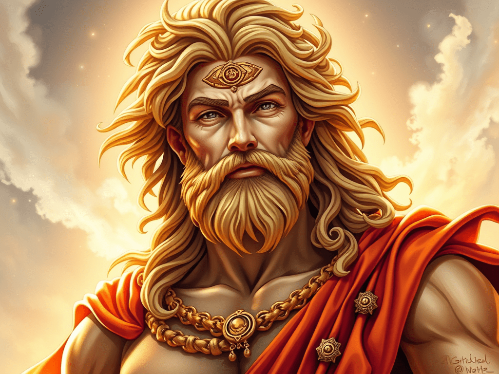 Illustration of Jupiter representing growth, blessing, and expansive wisdom in astrology