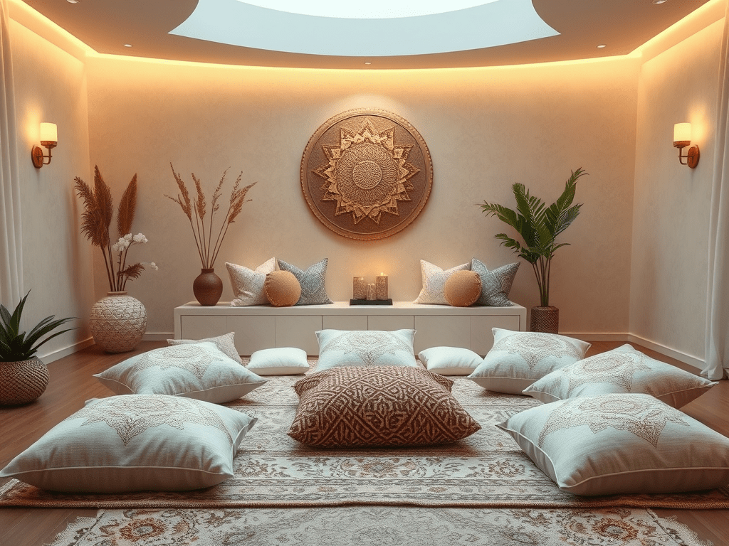 Fancy meditation room
