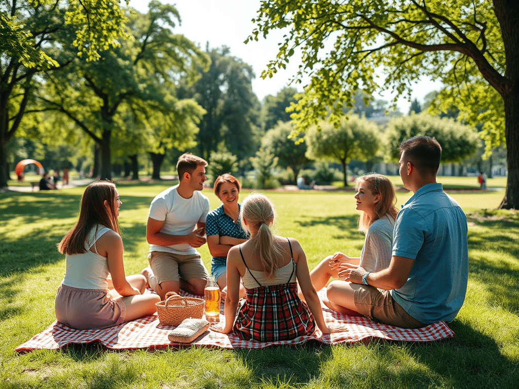 Picnic in the park during Gemini Season