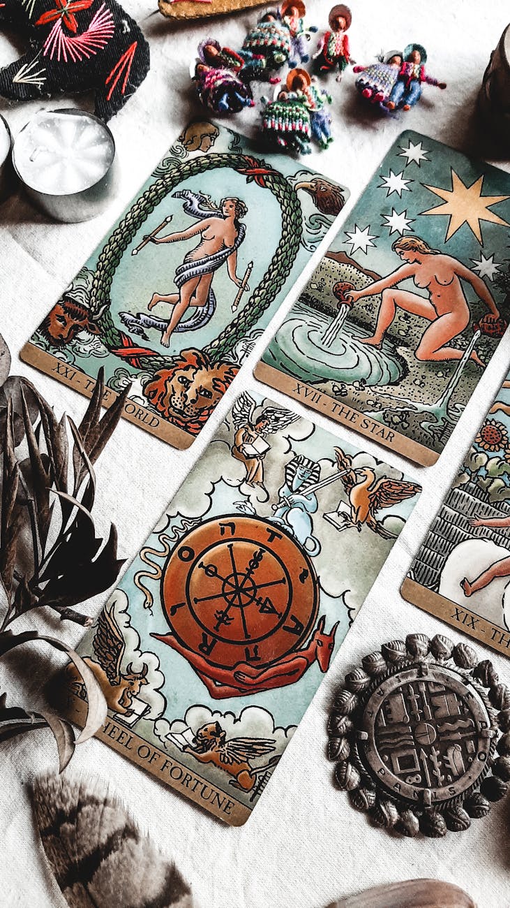 tarot cards in close up shot for first harvest, Lammas reflections, celebrating Lughnasadh, summer harvest, gratitude ritual