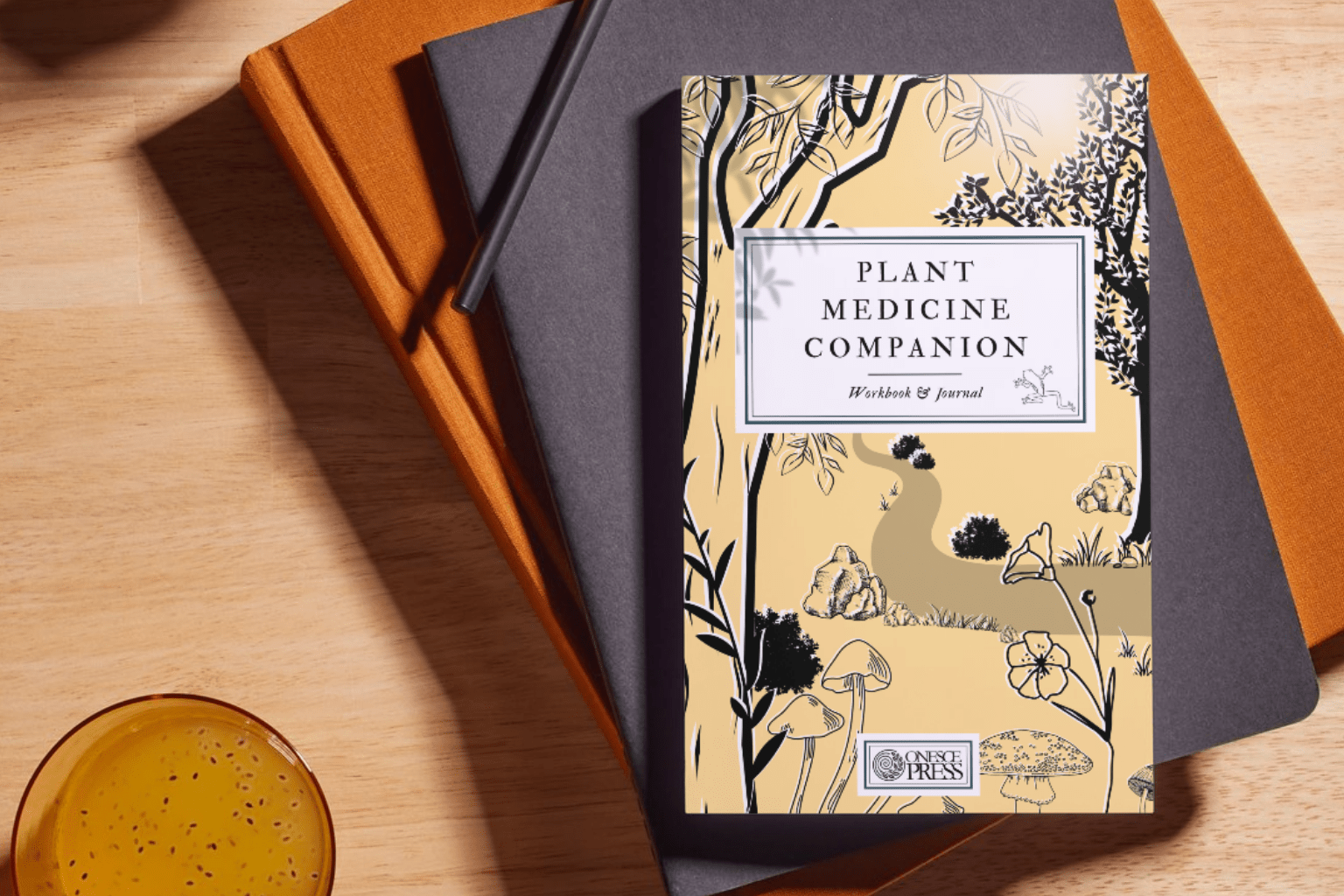 Plant Medicine Companion Workbook on desk