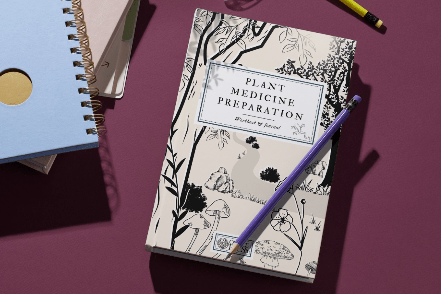 Plant Medicine Preparation Workbook on desk