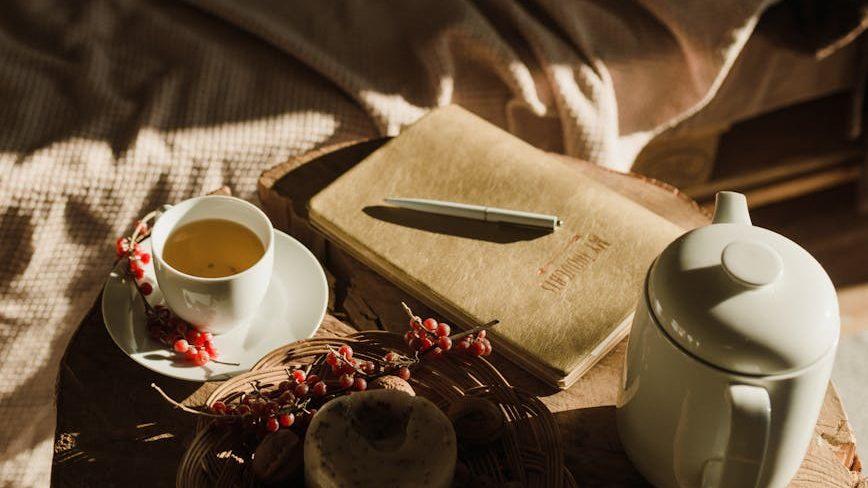 coffee in a white ceramic mug