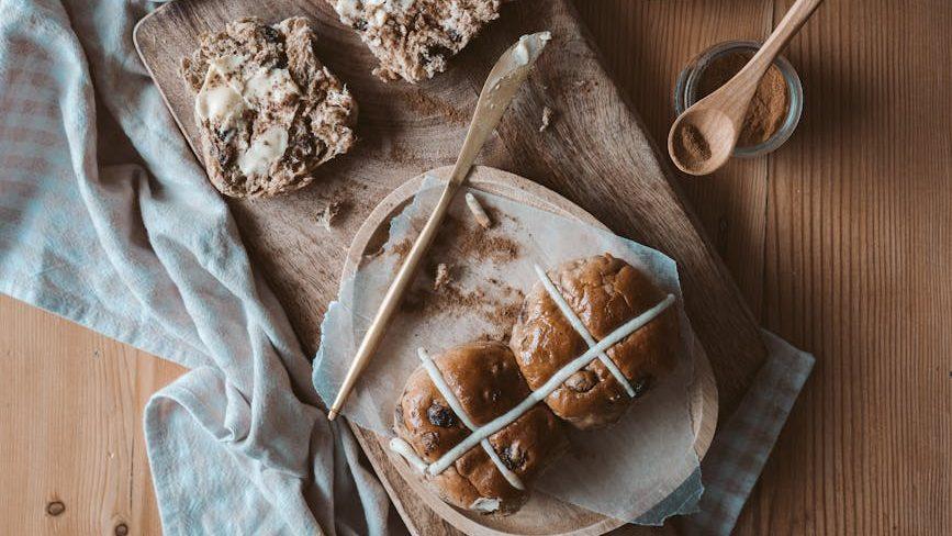 brown bread on brown wooden tabfle