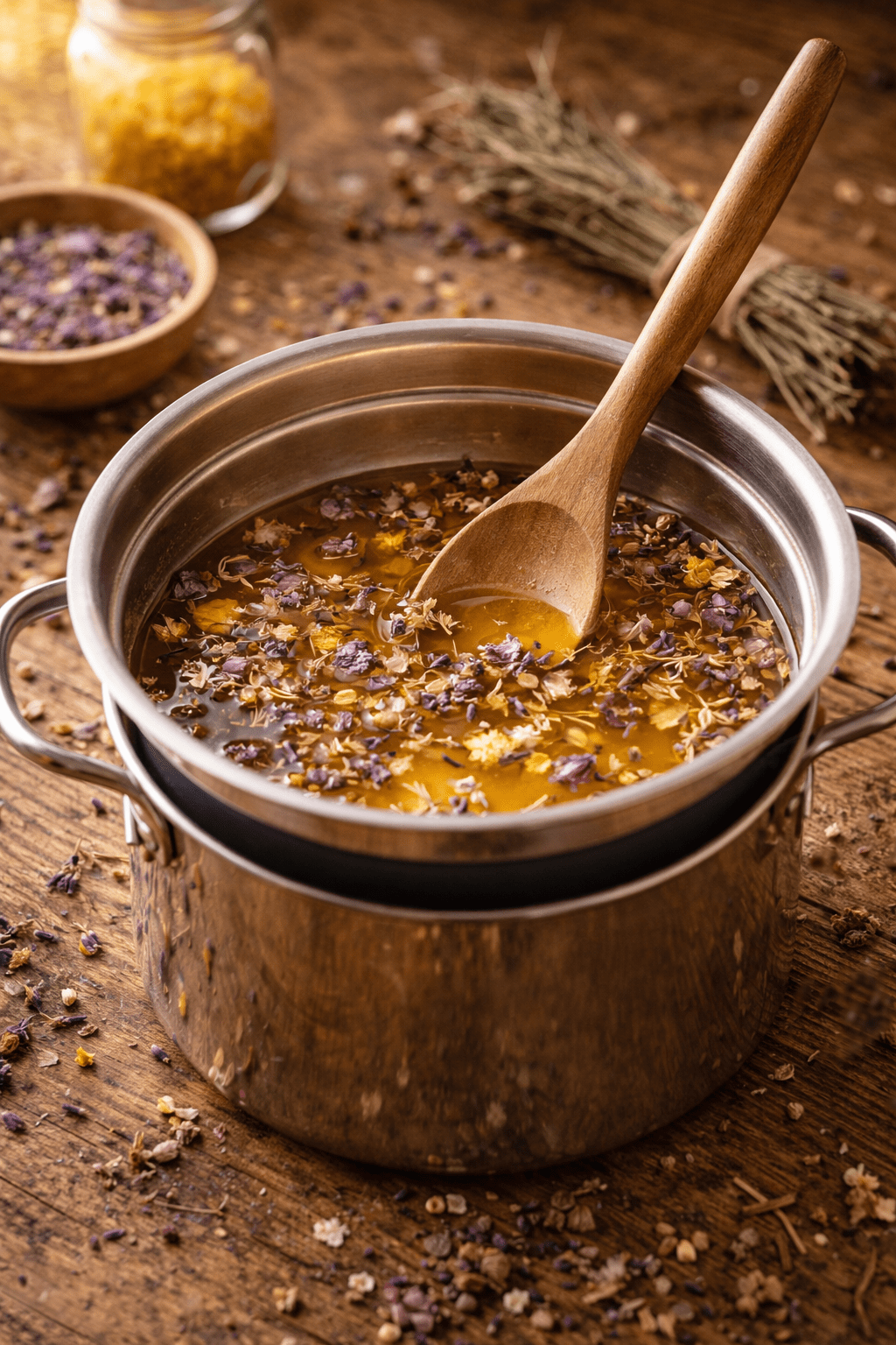 Melting wax, evoking: ostara eggshell candles, ostara craft, spring equinox activity, candle craft, pagan sabbat crafts