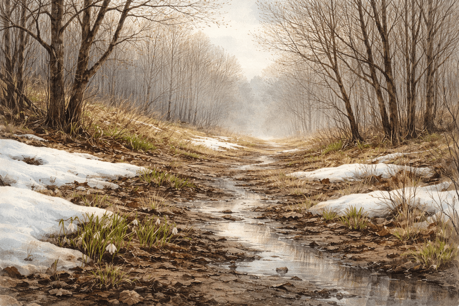 Spring Thaw, evoking: the astrological year, forecast, Spring 2026, astrology, and astrology forecast