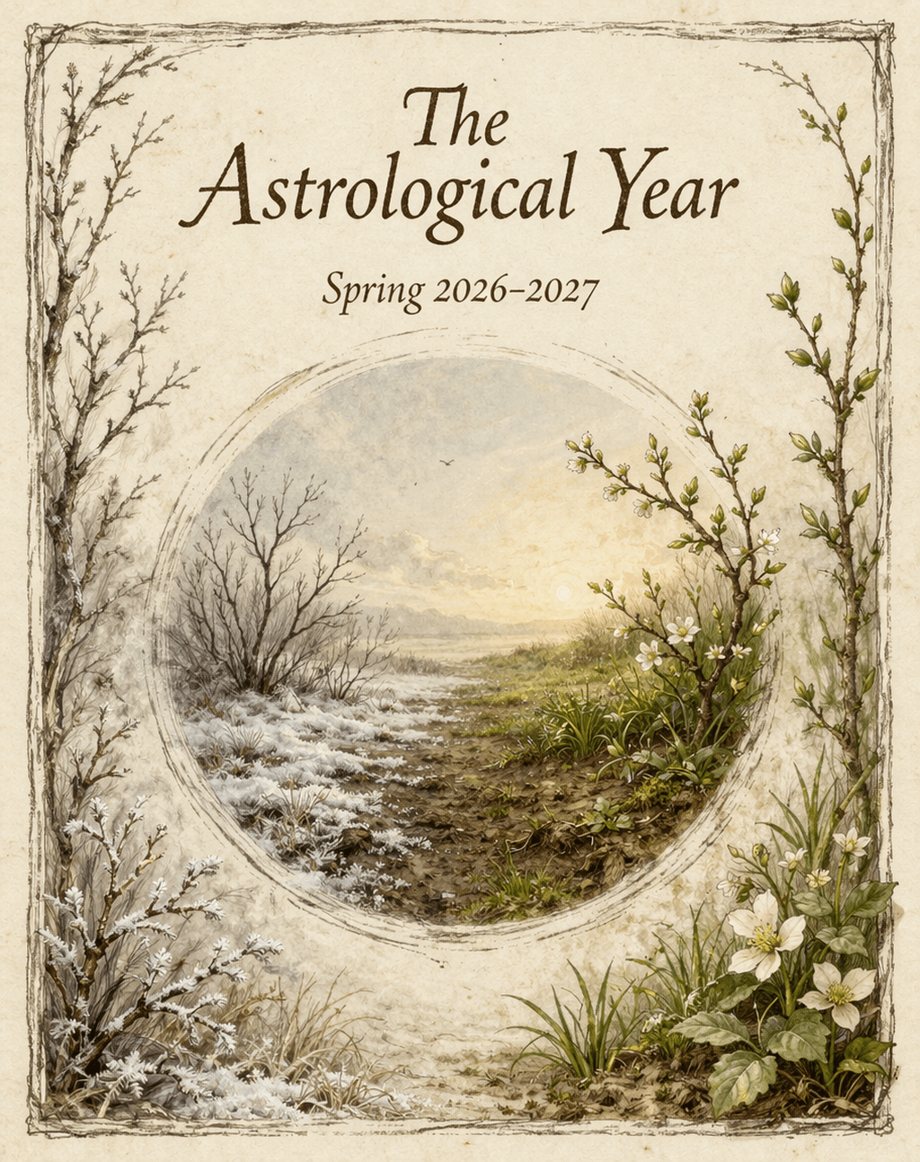 The Astrological Year: Spring 2026-2027 Forecast, evoking: the astrological year, forecast, Spring 2026, astrology, and astrology forecast
