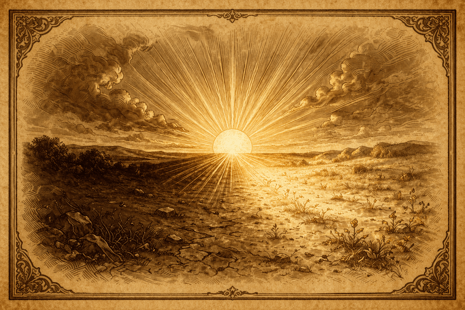 Sunrise, illustrating: Aries, zodiac, astrology, Spring Equinox, and Seasonal Change