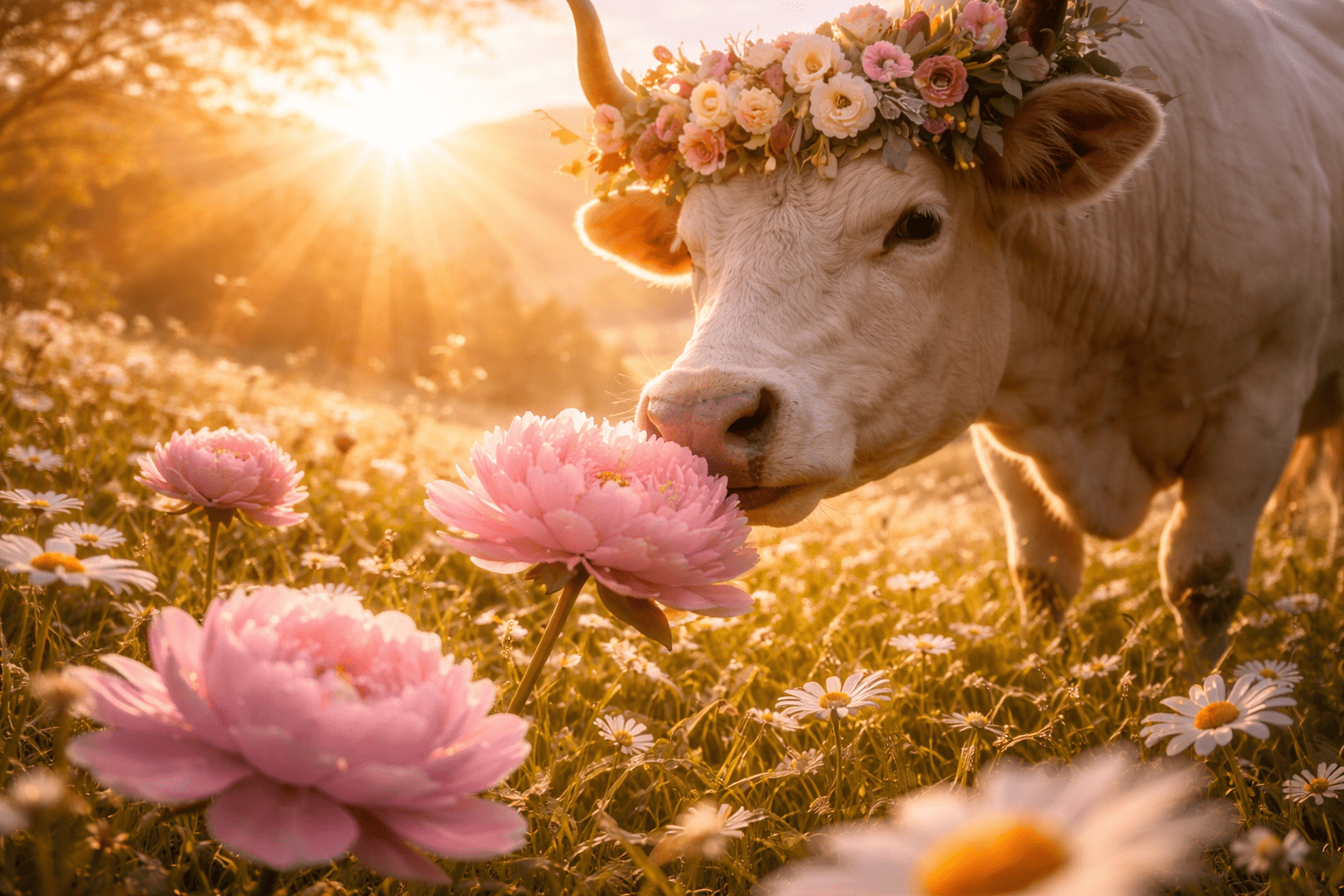 Bull Peony, evoking: April 2026, astrology, Aries new moon, Mars in Aries, and Uranus in Gemini