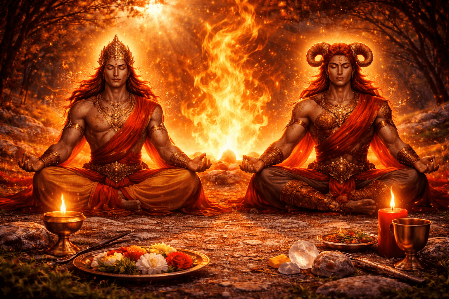 Fire Meditation, evoking: Agni, Aries, Archetypes, Sacred Flame, and Initiation