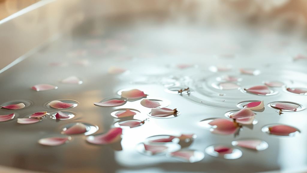 A Beltane ritual floral bath steaming