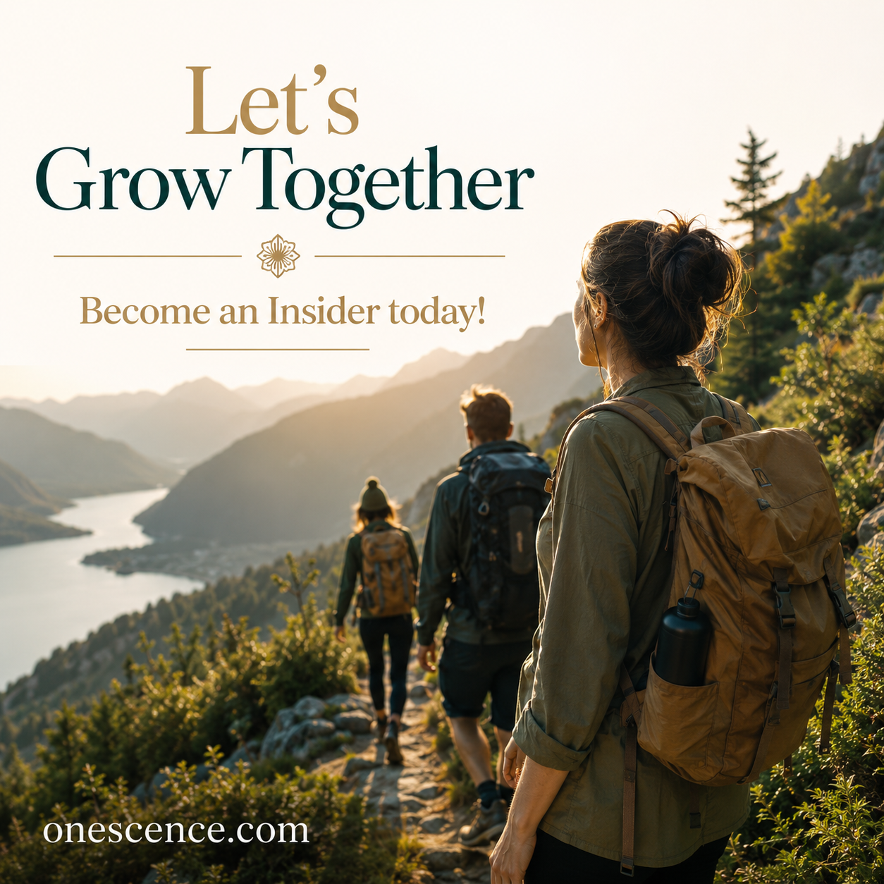 onesce insider membership, let's grow together, member benefits, spiritual community
