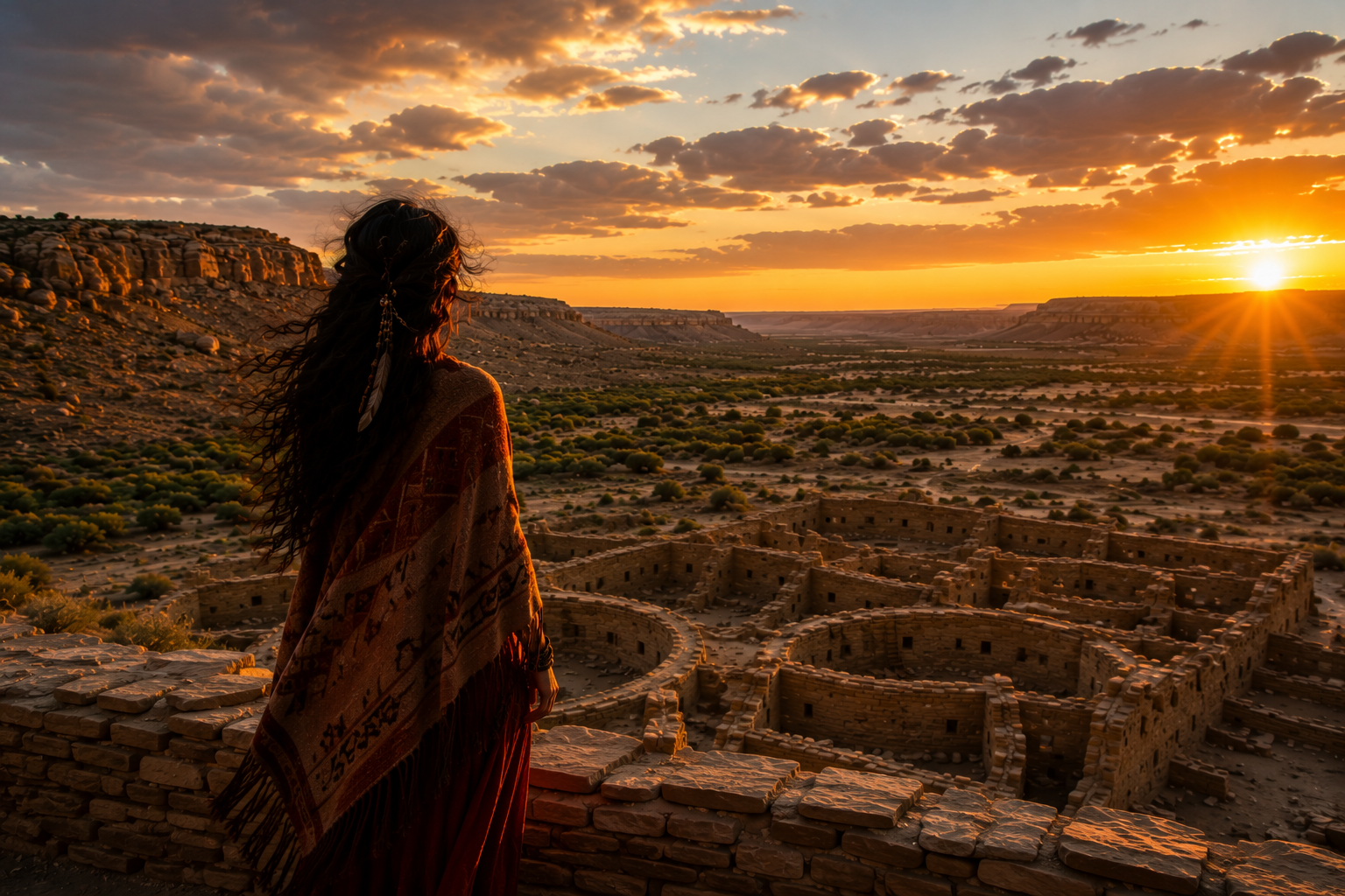 Chaco Canyon Summer Solstice desert retreat, illustrating: abundance mindset, personal authenticity, magnetism, and self-expression