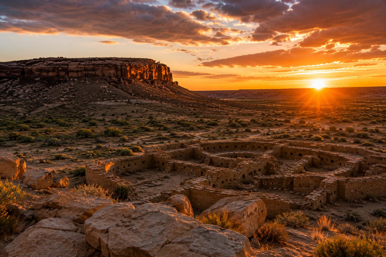 Chaco Canyon Summer Solstice desert retreat, illustrating: abundance mindset, personal authenticity, magnetism, and self-expression