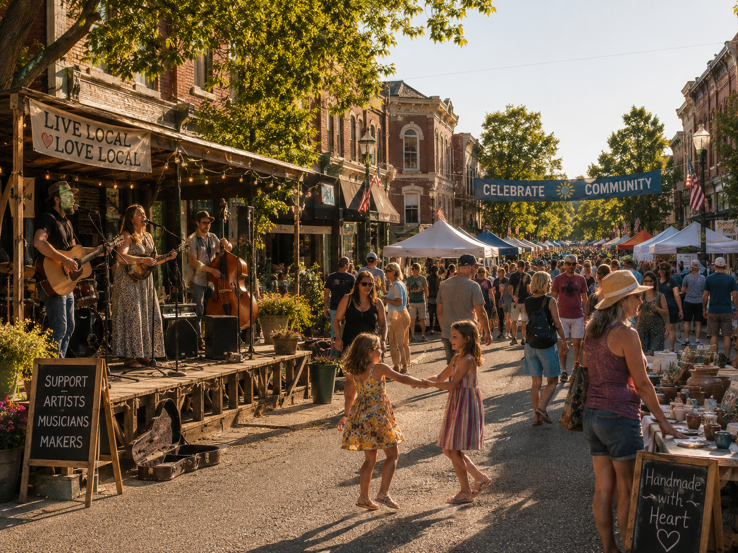 community fair, illustrating: July 2026 astrology forecast, Leo season, Cancer New Moon, Aquarius Full Moon, and Mercury Direct