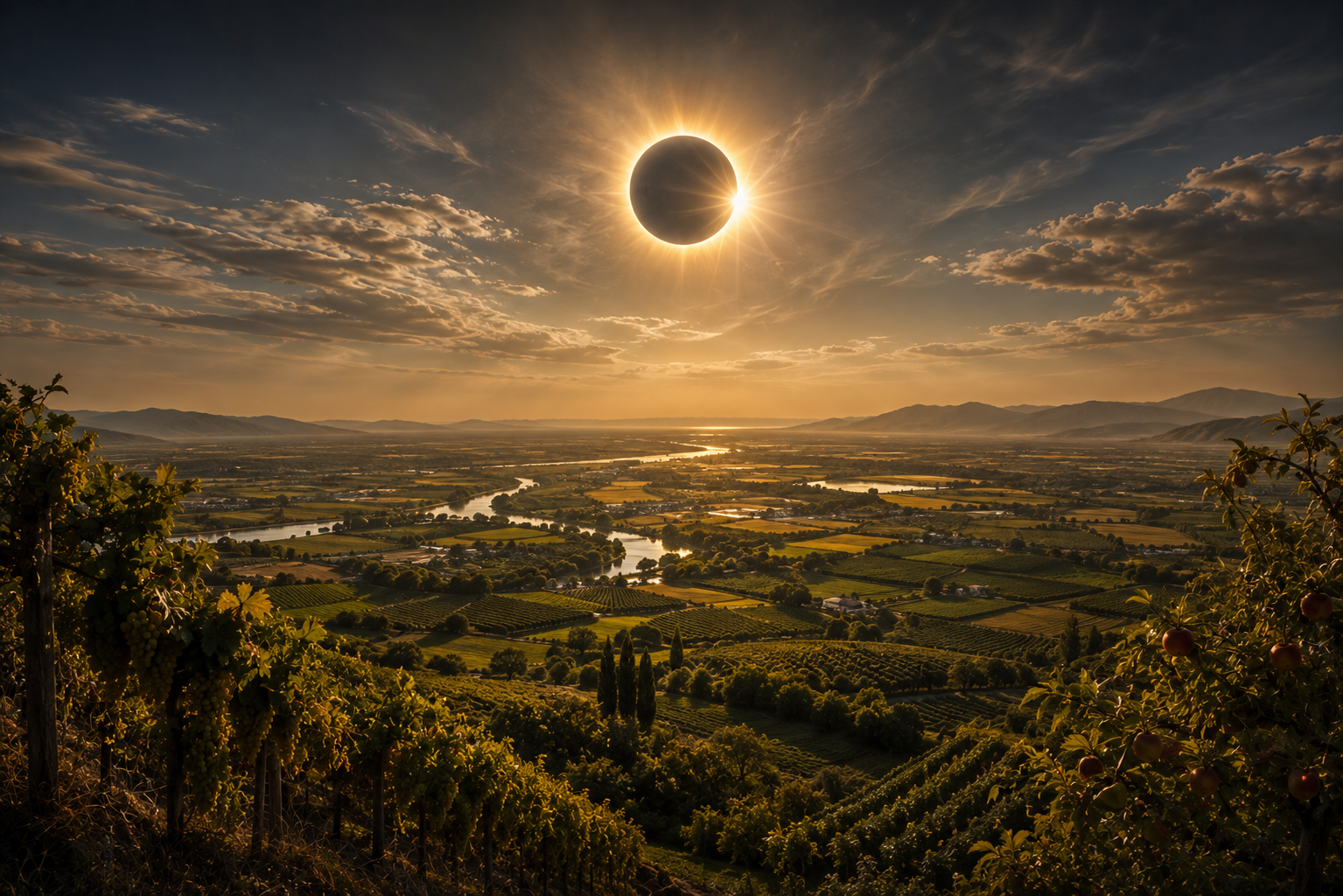 total solar eclipse in late summer August 2026