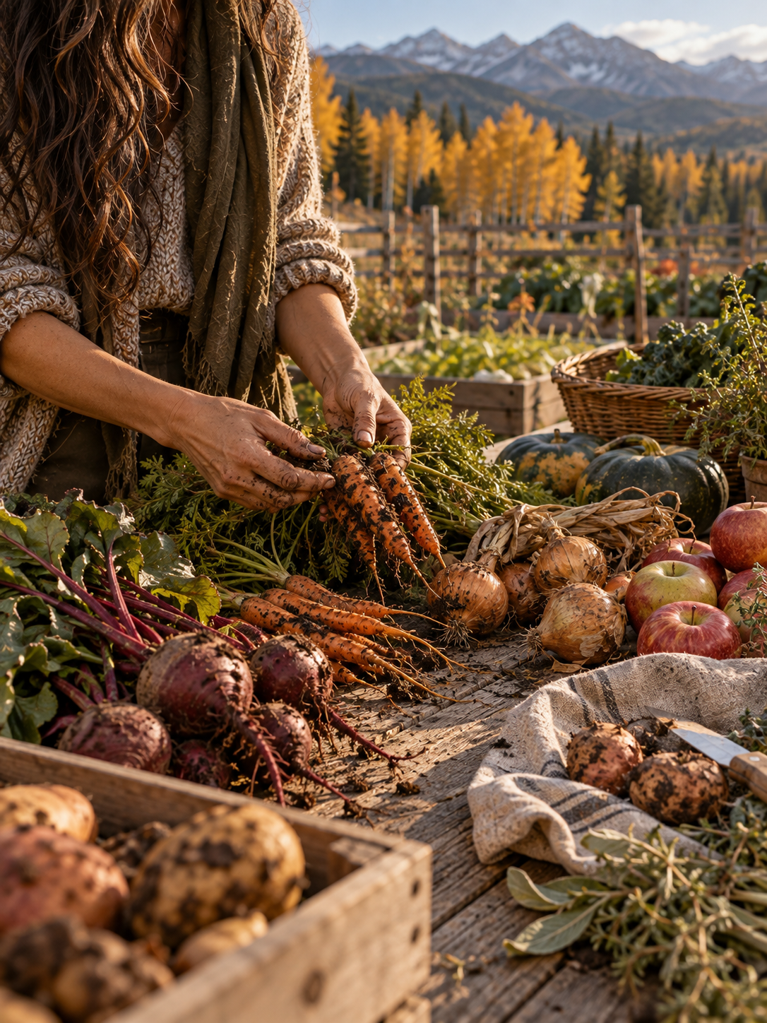 Cleaning up an October harvest