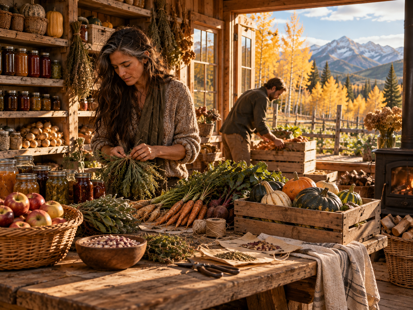 Prepping a harvest for storage