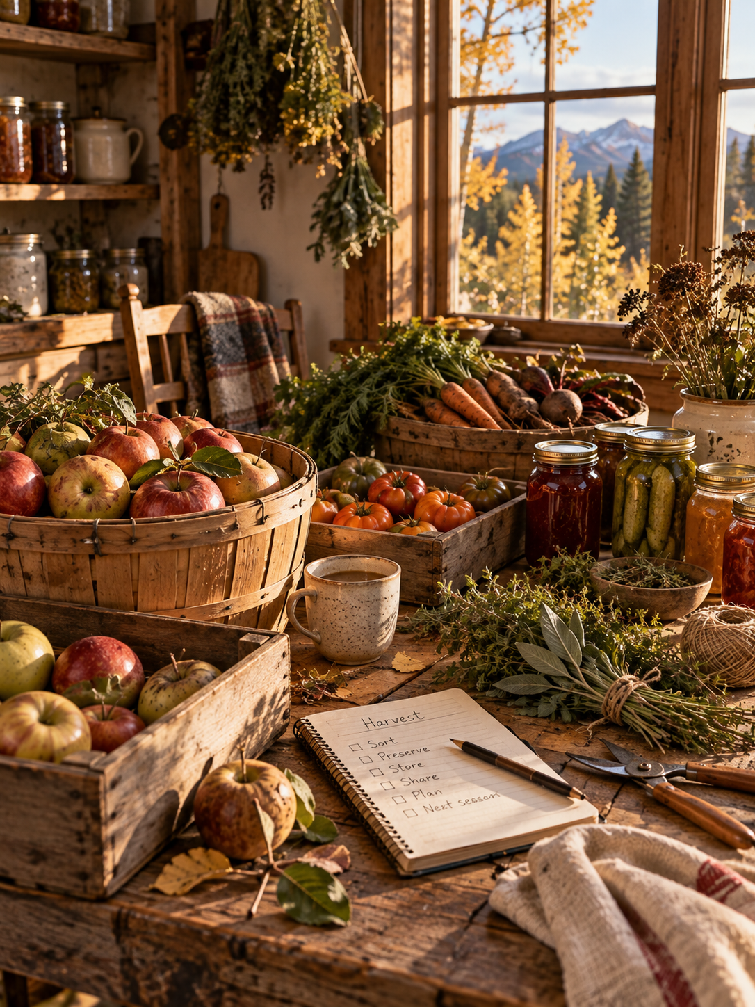 harvest table notes
