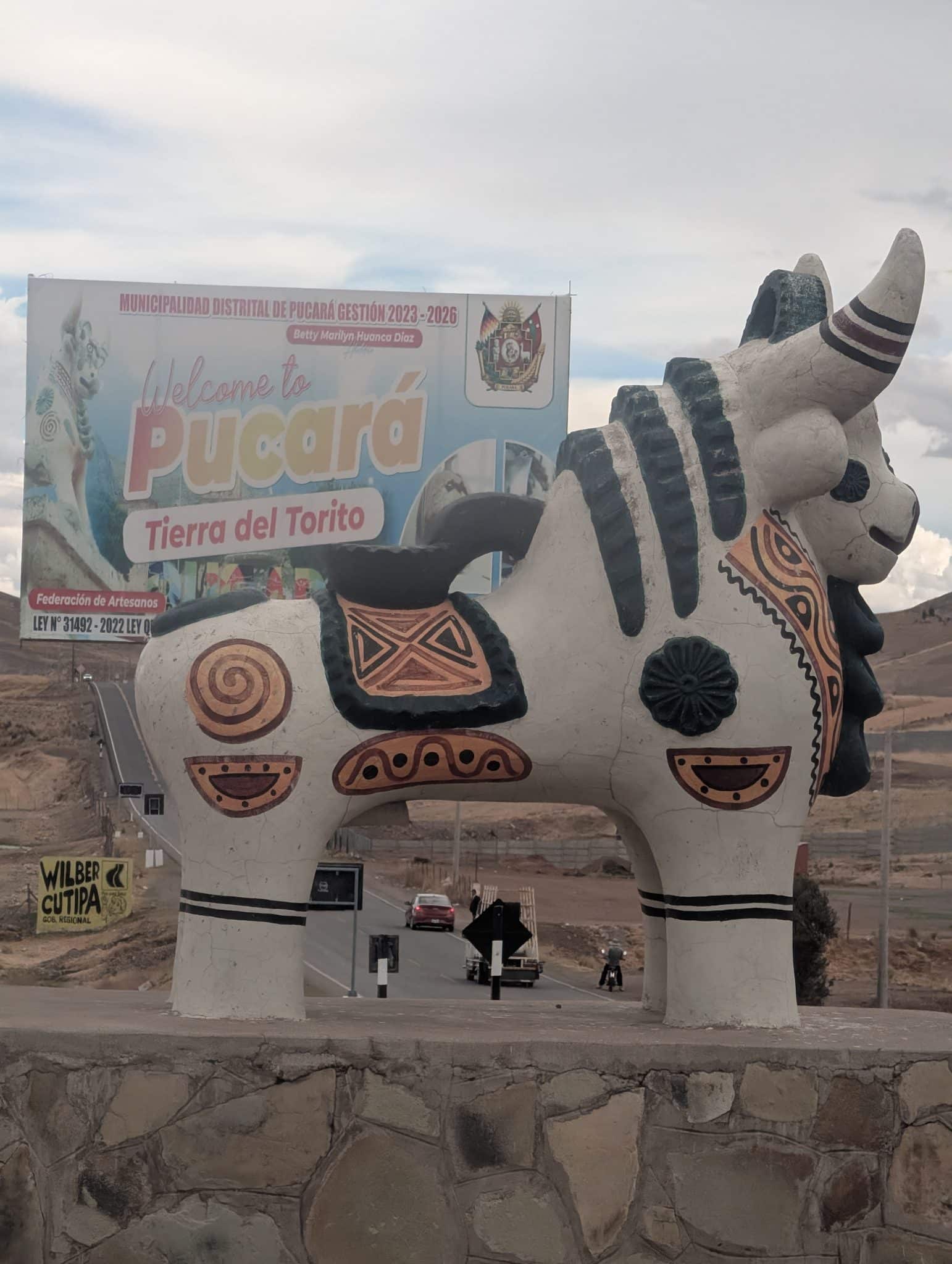 Pucara Bull statue, Peru, photo taken by mayryanna